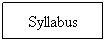 Text Box: Syllabus
